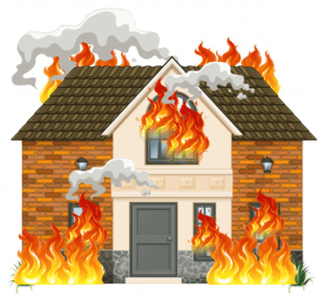 house on fire - fire test