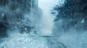Blizzard Preparedness | How Can You Prepare For a Blizzard? This snowscape is showing a city covered in snow and shows how difficult this time of year can be.