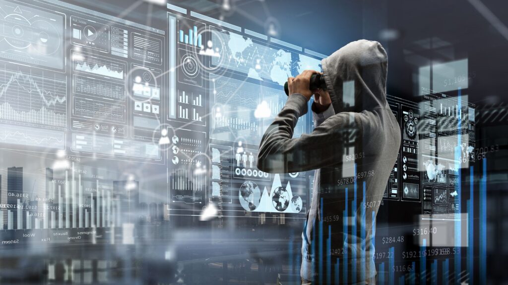 Thief observing data on screens. Can someone steal your house without you knowing?